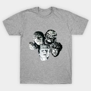 Frankenstein, Wolfman, The Mummy & Gill-Man T-Shirt